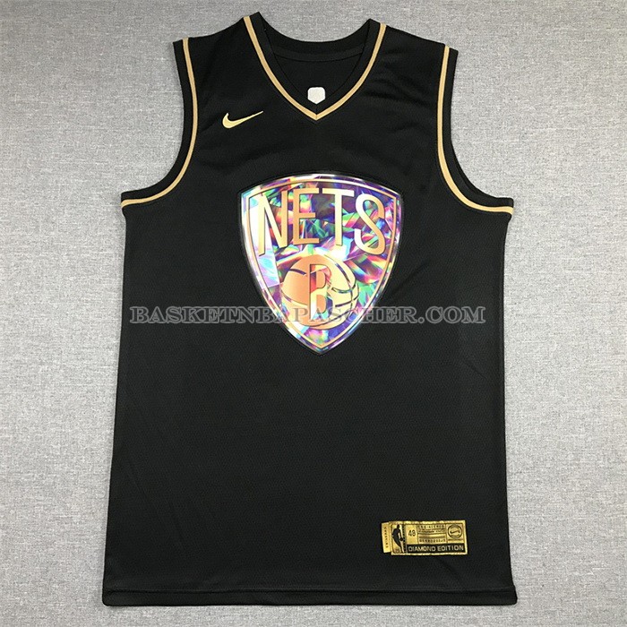 Maillot Golden Edition Brooklyn Nets Kevin Durant NO 7 2021-22 Noir